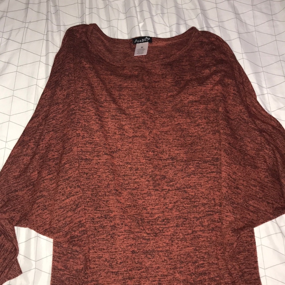 High-low sweater